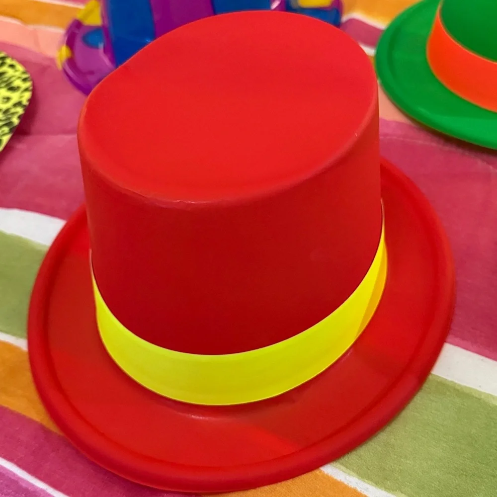 Colorful Animal Print Party Hats 17 pieces